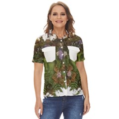 IM Fourth Dimension Colour 84 Women s Short Sleeve Double Pocket Shirt