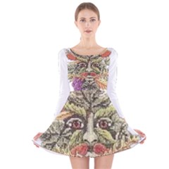 IM Fourth Dimension Colour 85 Long Sleeve Velvet Skater Dress
