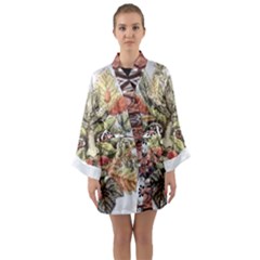 Im Fourth Dimension Colour 85 Long Sleeve Satin Kimono