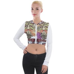 IM Fourth Dimension Colour 85 Long Sleeve Cropped Velvet Jacket