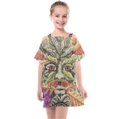 IM Fourth Dimension Colour 85 Kids  One Piece Chiffon Dress