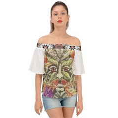 IM Fourth Dimension Colour 85 Off Shoulder Short Sleeve Top