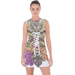 IM Fourth Dimension Colour 85 Lace Up Front Bodycon Dress