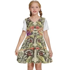 IM Fourth Dimension Colour 85 Kids  Short Sleeve Tiered Mini Dress