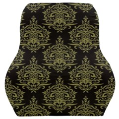 Black And Green Ornament Damask Vintage Car Seat Back Cushion  by ConteMonfrey