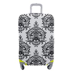 Black And White Ornament Damask Vintage Luggage Cover (small)