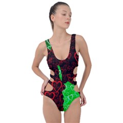 Few Love Heart Hearts Romance Side Cut Out Swimsuit