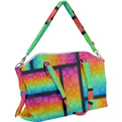 Background Colorful Abstract Canvas Crossbody Bag by Wegoenart