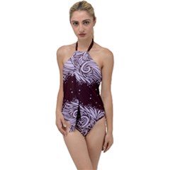 Ornamental Leaves Wallpaper Plants Go With The Flow One Piece Swimsuit