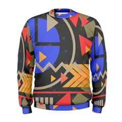 Background Abstract Colors Shapes Men s Sweatshirt