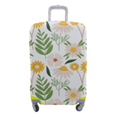 Flower White Pattern Floral Nature Luggage Cover (small) by Wegoenart