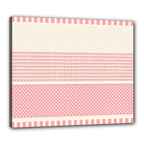 Background Pink Beige Decorative Canvas 24  X 20  (stretched)