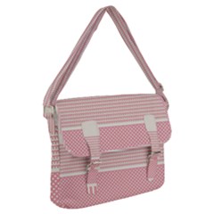 Background Pink Beige Decorative Buckle Messenger Bag