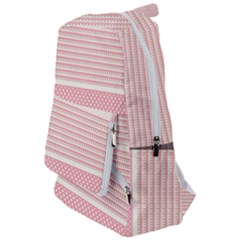 Background Pink Beige Decorative Travelers  Backpack by Wegoenart