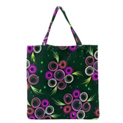 Floral Pattern Non Seamless Flower Grocery Tote Bag