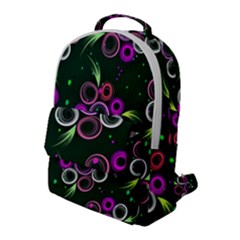 Floral Pattern Non Seamless Flower Flap Pocket Backpack (large) by Wegoenart