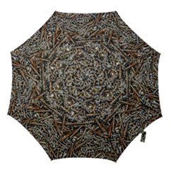 Screws Scrap Metal Rusted Screw Art Hook Handle Umbrellas (large) by Wegoenart