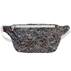 Screws Scrap Metal Rusted Screw Art Waist Bag  by Wegoenart