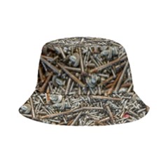 Screws Scrap Metal Rusted Screw Art Bucket Hat by Wegoenart