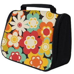 Floral Retro Vintage Blossom Full Print Travel Pouch (big)