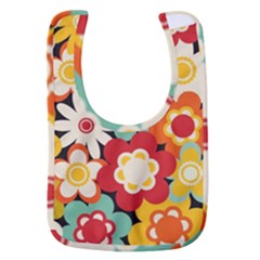 Floral Retro Vintage Blossom Baby Bib