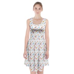 Easter Bunny Pattern Hare Racerback Midi Dress by Ravend