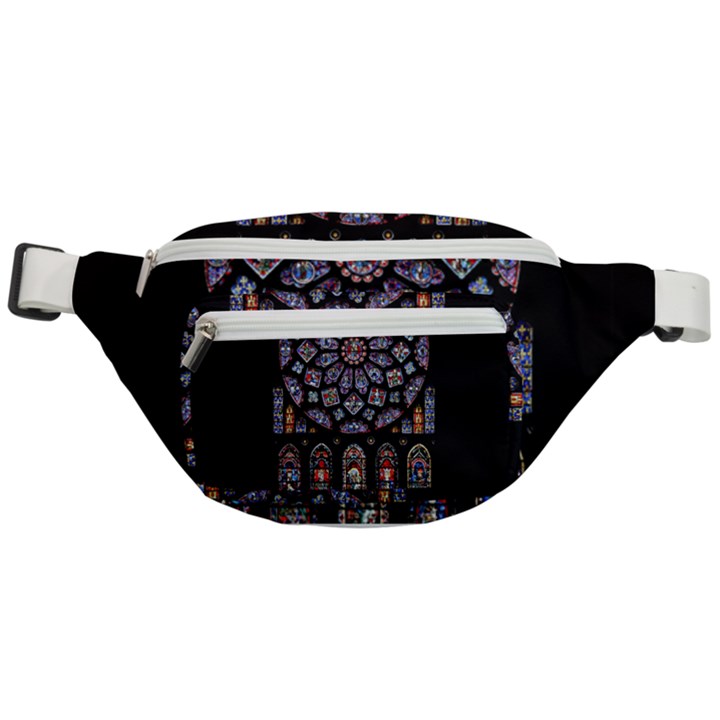 Chartres Cathedral Notre Dame De Paris Amiens Cath Stained Glass Fanny Pack