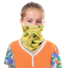 Pineapple Banana Fruit Pattern Face Covering Bandana (kids) by Wegoenart