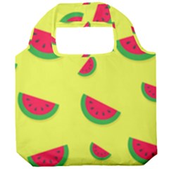 Watermelon Pattern Wallpaper Foldable Grocery Recycle Bag