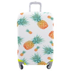 Pineapple Background Pattern Fruit Luggage Cover (medium) by Wegoenart