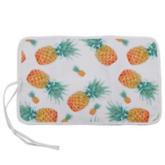 Pineapple Background Pattern Fruit Pen Storage Case (m) by Wegoenart