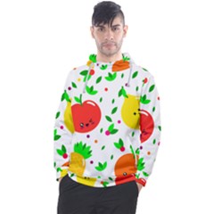 Pattern Fruit Fruits Orange Green Men s Pullover Hoodie by Wegoenart