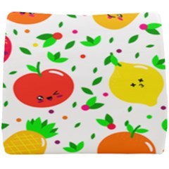 Pattern Fruit Fruits Orange Green Seat Cushion by Wegoenart