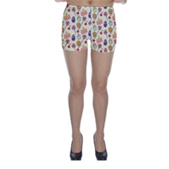 Cupcake Pattern Lollipop Skinny Shorts by Wegoenart