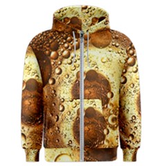 Olive Oil Bubbles Gold Oil Food Men s Zipper Hoodie by Wegoenart