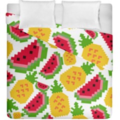 Watermelon Pattern Fruit Summer Duvet Cover Double Side (king Size) by Wegoenart