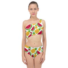 Watermelon Pattern Fruit Summer Spliced Up Two Piece Swimsuit
