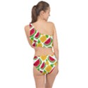 Watermelon Pattern Fruit Summer Spliced Up Two Piece Swimsuit View2