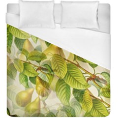 Pear Fruit Tree Organic Pattern Duvet Cover (king Size) by Wegoenart