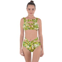 Pear Fruit Tree Organic Pattern Bandaged Up Bikini Set  by Wegoenart