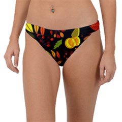 Pumpkin Fall Autumn October Band Bikini Bottom by Wegoenart