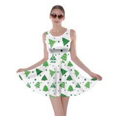 Christmas Tree Pattern Design Skater Dress