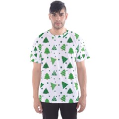 Christmas Tree Pattern Design Men s Sport Mesh Tee