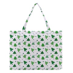 Christmas Tree Pattern Design Medium Tote Bag