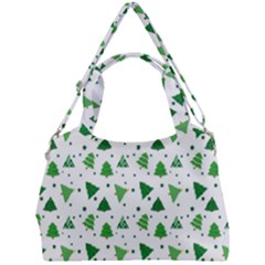 Christmas Tree Pattern Design Double Compartment Shoulder Bag