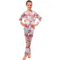 Candy Kid s Satin Long Sleeve Pajamas Set by artworkshop