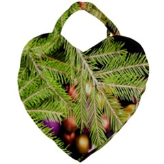 Christmas Candy 2 Giant Heart Shaped Tote by artworkshop