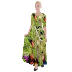Christmas Candy 2 Half Sleeves Maxi Dress by artworkshop