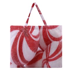 Christmas Candy Zipper Large Tote Bag by artworkshop