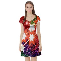 Christmas Decoration 3 Short Sleeve Skater Dress